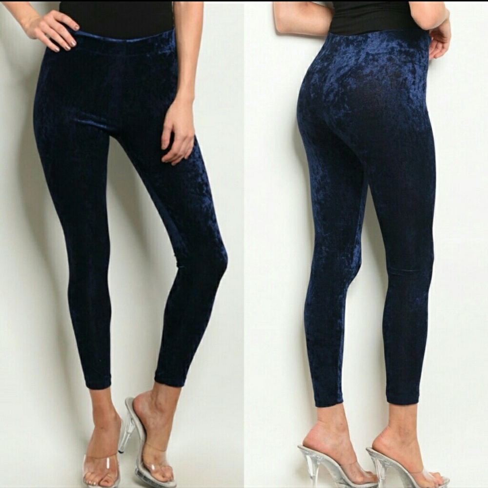 Velvet leggings